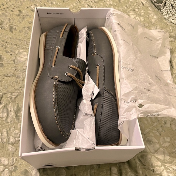 Sonoma NWT Gray Men Loafer Shoes - Picture 2 of 5
